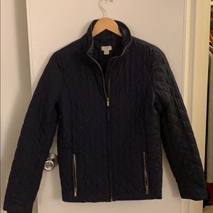 JCrew Navy Quilted Jacket